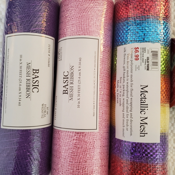 Colorful Mesh Ribbon Set - Picture 2 of 4